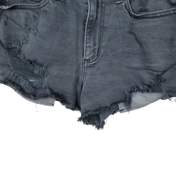 Pink Victoria's Secret Denim Shorts. Black 4#023 - Picture 3 of 14